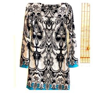 Nicole Miller Long Sleeve Shift